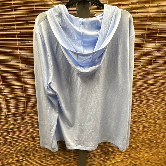 ID Ideology Women's Essentials Hooded T-Shirt, Created for Macy's - Bluebelle Si - Picture 3 of 3